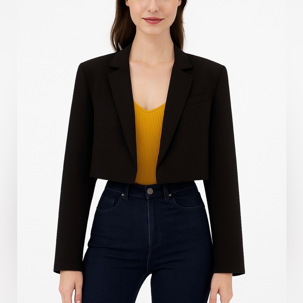 NICHOLAS cropped open blazer NWT